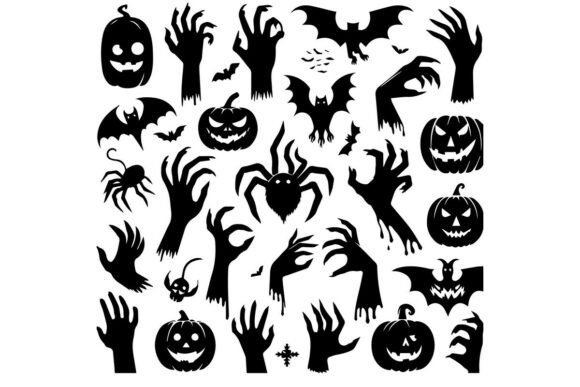 Halloween Silhouettes Icons
