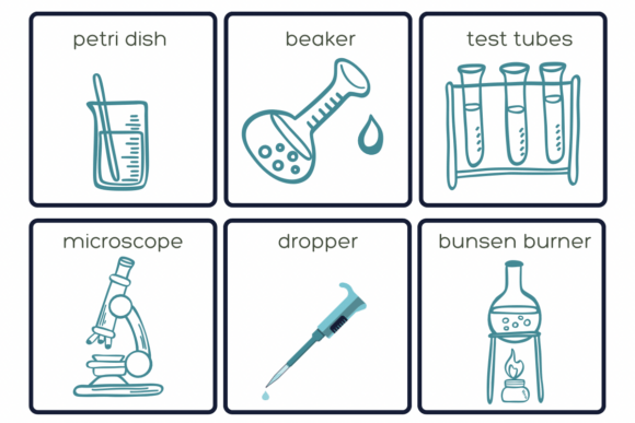 Hand Drawn Scientific Equipment Font - Preview 4