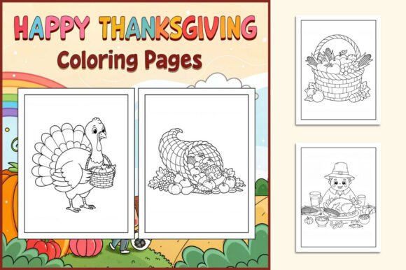 Happy Thanksgiving Coloring Pages