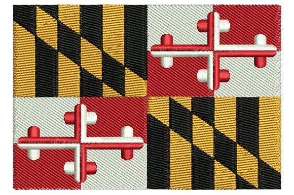 Maryland State Flag Embroidery Designs