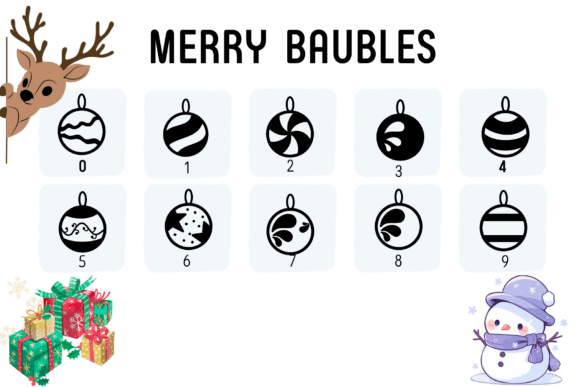 Merry Baubles Font PNG with transparent background - Preview 3