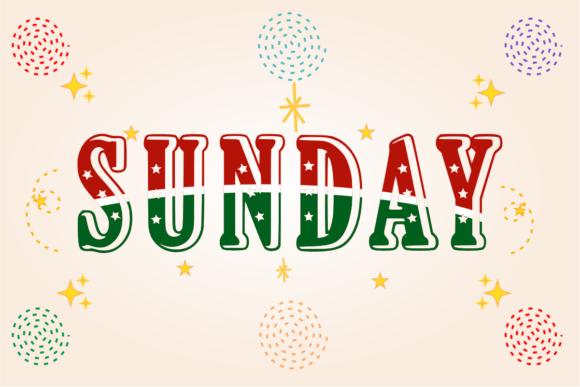 Merry Star Font PNG with transparent background - Preview 1