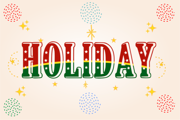 Merry Star Font PNG with transparent background - Preview 2