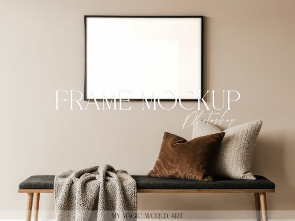 Mockup Hallway Horizontal Frame Print Afbeelding Lijsten en Posters Door MyMagicWorldArt