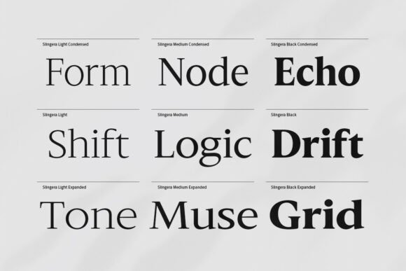 Slingera Font PNG with transparent background - Preview 4