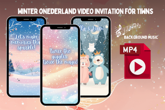 Winter Onederland Video Invitation