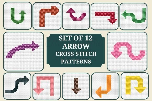 12 Cross Stitch Arrow Patterns