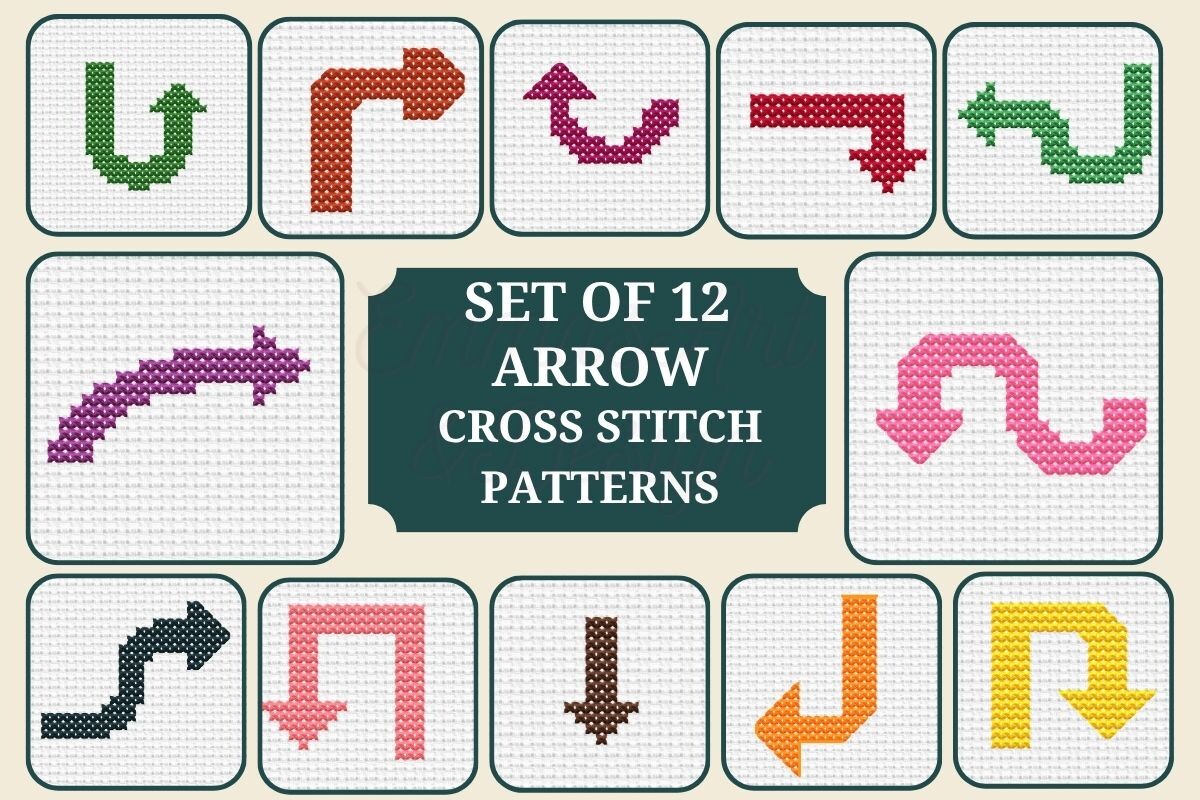 12 Cross Stitch Arrow Patterns