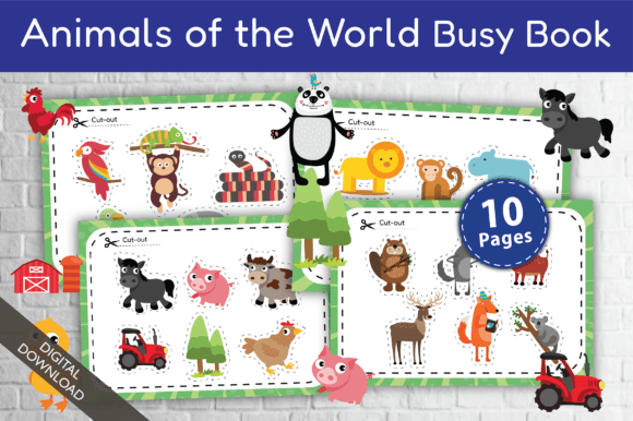 Animals of the World Busy Book