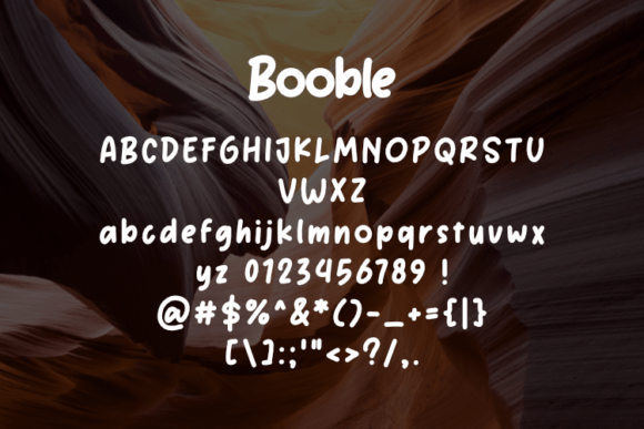 Booble Font - Preview 1