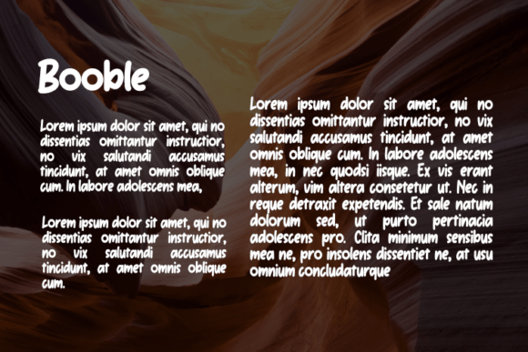 Booble Font - Preview 2