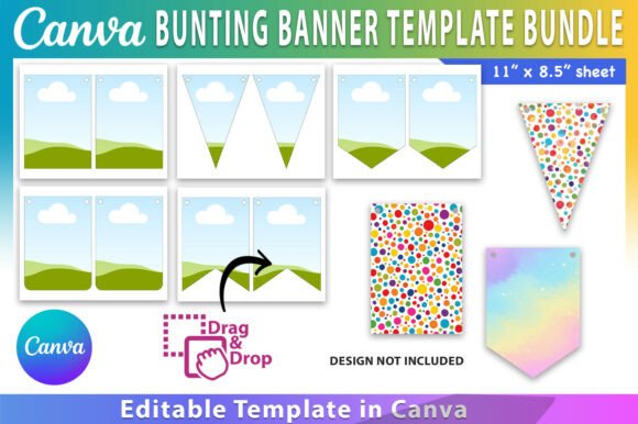 Bunting Banner Template BUNDLE
