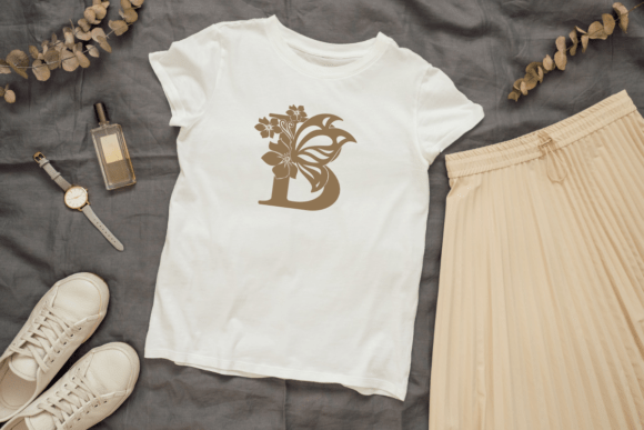 Butterfly Flower Monogram Font - Preview 4