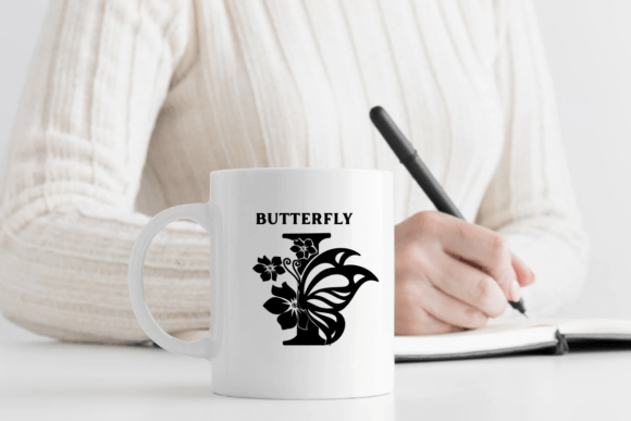 Butterfly Flower Monogram Font - Preview 5