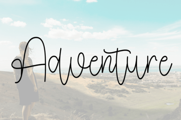 Christmas Traveling Font PNG with transparent background - Preview 1