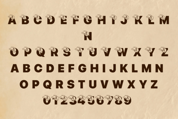 Cowboy Hat Vintage Font - Preview 1