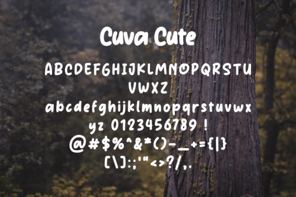 Cuva Cute Font - Preview 1