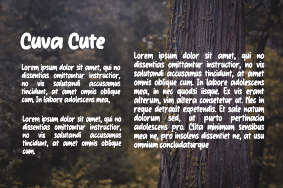 Cuva Cute Font - Preview 2