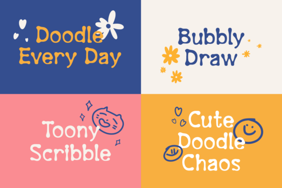 Doodle Giggle Font - Preview 1