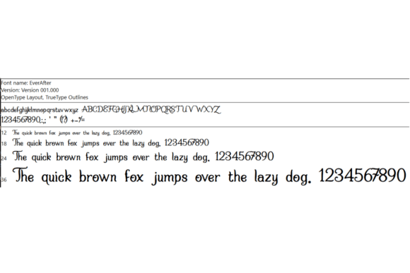 Ever After Font - Preview 1