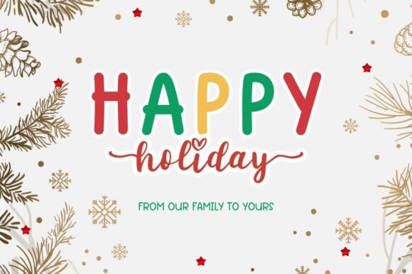 Family Christmas Duo Font - Preview 1