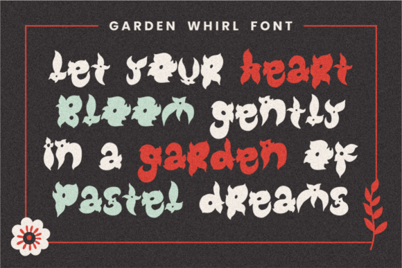 Garden Whirl Font - Preview 1
