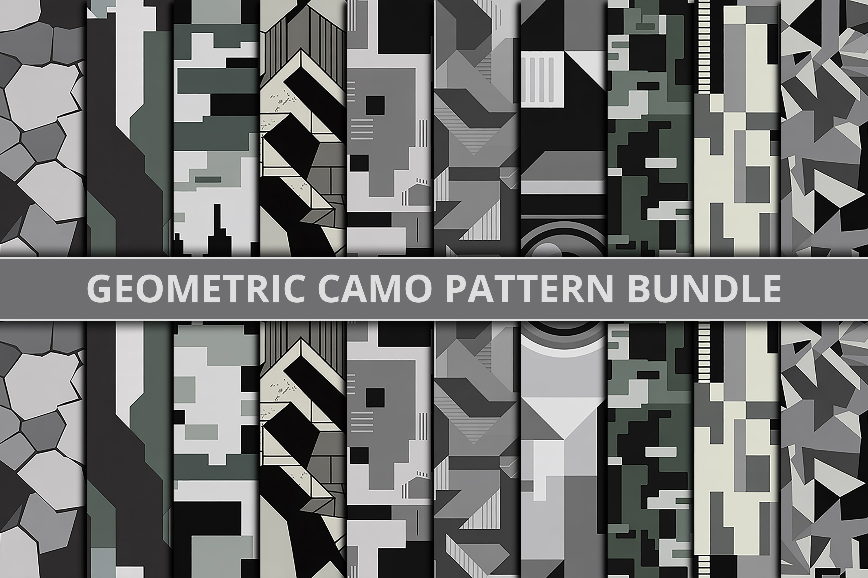 Geometric Camo Pattern Bundle