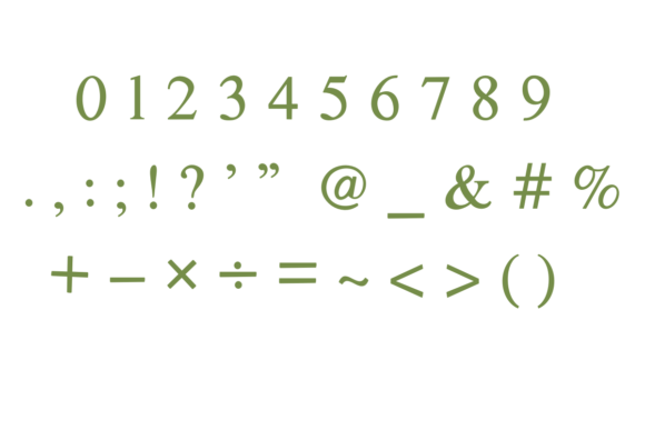 Green Heart Font PNG with transparent background - Preview 3