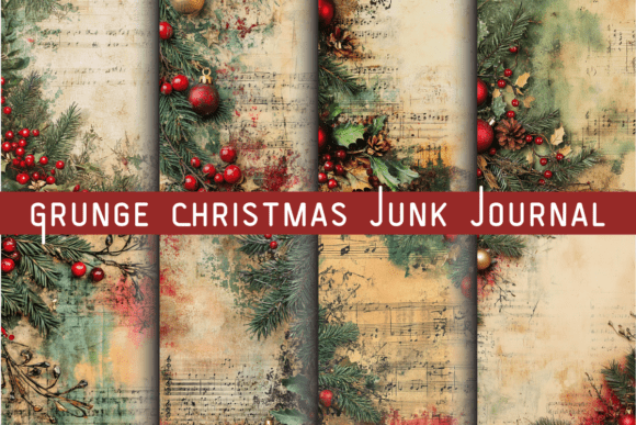 Grunge Christmas Junk Journal