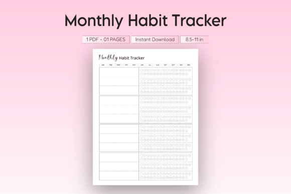 Habit Tracker Printable - Printable