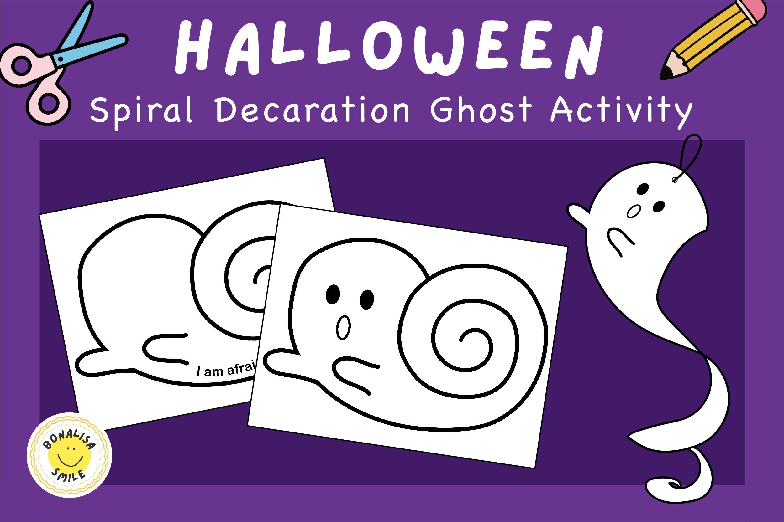 Halloween Craft Ghost Decoration
