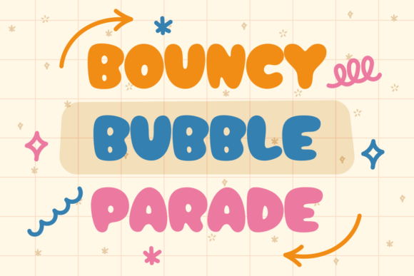 Jelly Boogie Font PNG with transparent background - Preview 1