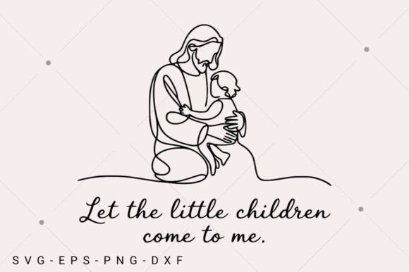 Let The Little Children Come to Me SVG