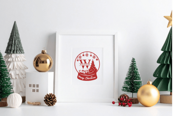 Merry Magic Monogram Font PNG with transparent background - Preview 4