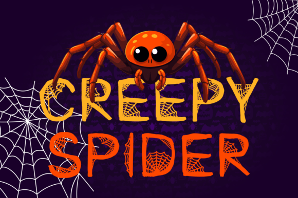 Midnight Spider Font PNG with transparent background - Preview 1