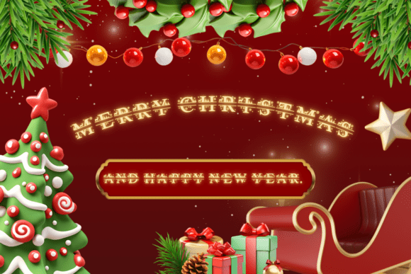 Noel Dream Font PNG with transparent background - Preview 2