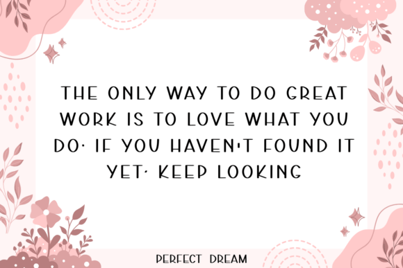 Perfect Dream Font PNG with transparent background - Preview 1