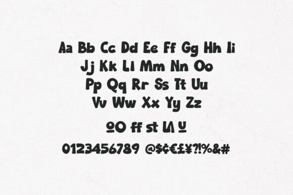 Poow Geudy Font PNG with transparent background - Preview 6