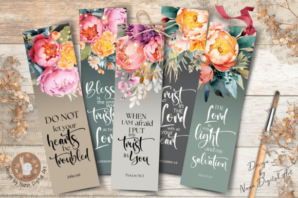 Printable Bible Verses Bookmark Set #553