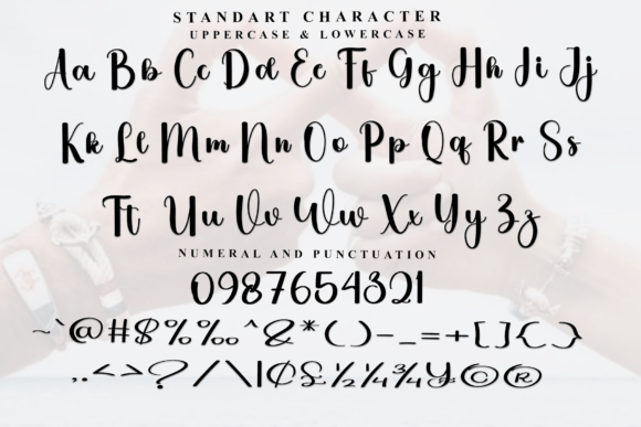 Santa Wedding Font PNG with transparent background - Preview 4
