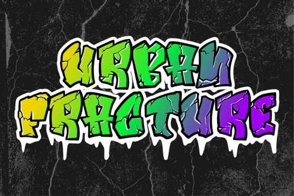 Smashed Graffiti Font PNG with transparent background - Preview 2