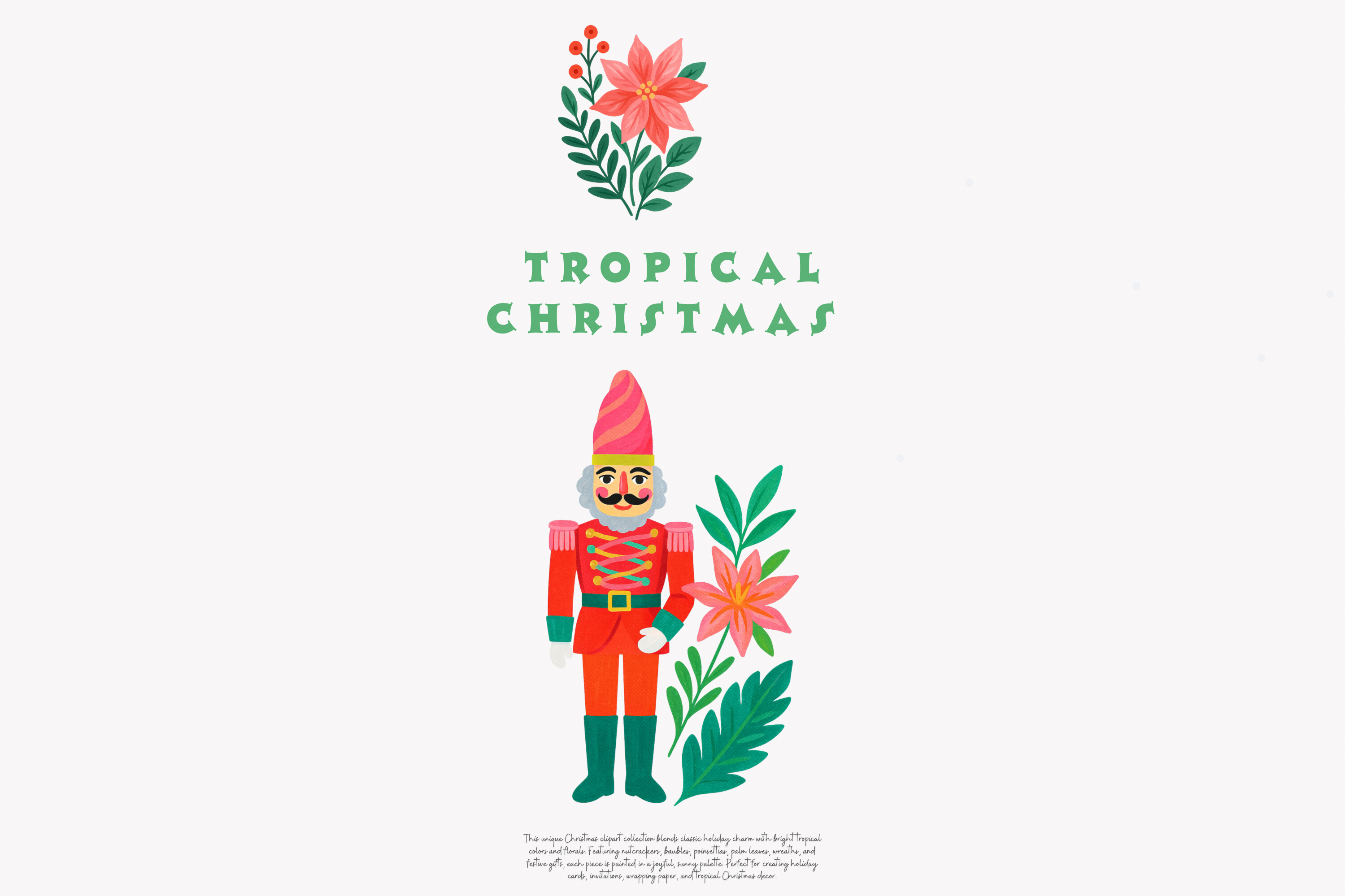 Tropical Christmas Clipart Set - photo 5