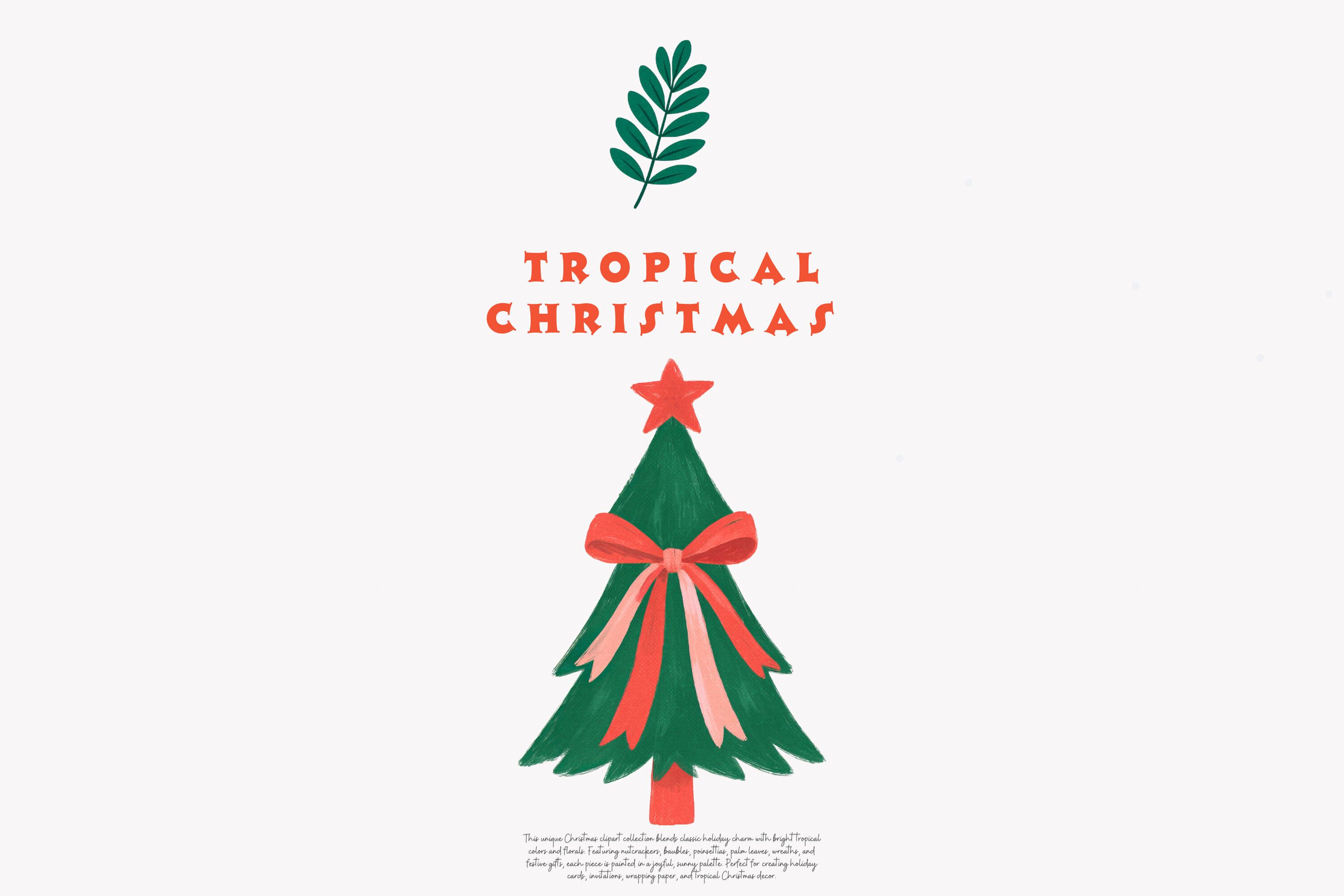 Tropical Christmas Clipart Set - photo 7