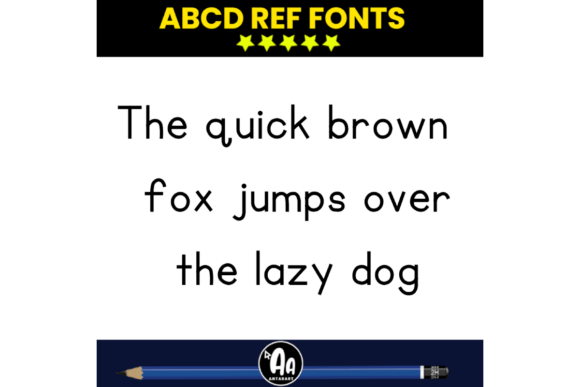 Abcd Ref Pen Tracing Font - Preview 1