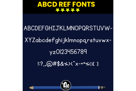 Abcd Ref Pen Tracing Font - Preview 2