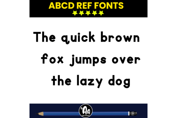 Abcd Ref Bold Tracing Font - Preview 1