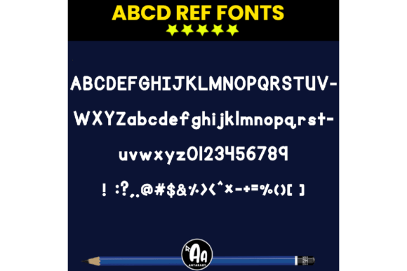 Abcd Ref Bold Tracing Font - Preview 2