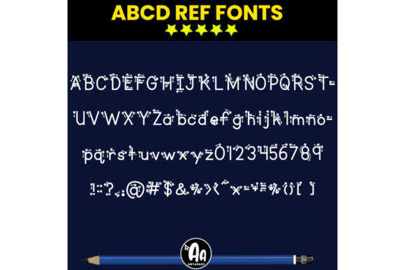 Arrows and Numbers Font - Preview 1
