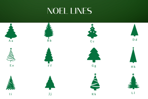 Christmas Pine Font - Preview 1