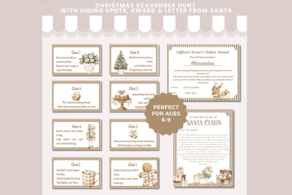 Christmas Scavenger Hunt Game